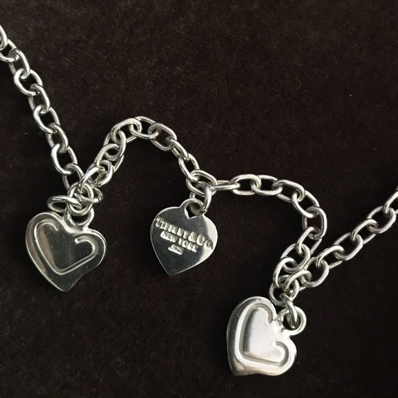 Tiffany & Co. Triple Heart Necklace Authentic - Picture 2 of 6